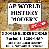 AP World History Unit 1 & 2 Bundle (1200-1450) - Slides Pr