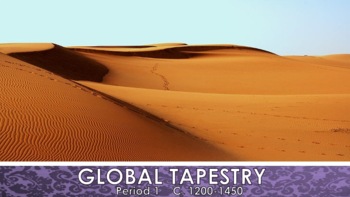 Preview of AP World History Unit 1 PowerPoint & Notes - The Global Tapestry - Exam Review