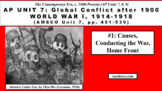 AP World History: Unit 7, 8, 9 [lecture 1/5]: World War I,