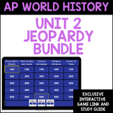 AP World Jeopardy Game Bundle Unit Two (Chapters 7-12)