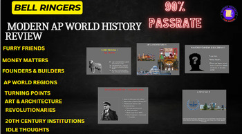 Preview of AP World Review: Warm Ups/ BellRingers