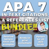 APA 7 References List and In-Text Citation Notes and Works