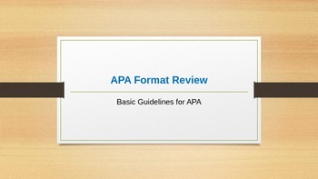 Preview of APA Basics