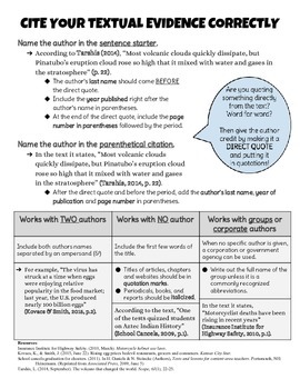 APA Parenthetical Citation Guide Student Handout  Parenthetical citations,  College writing, Essay writing