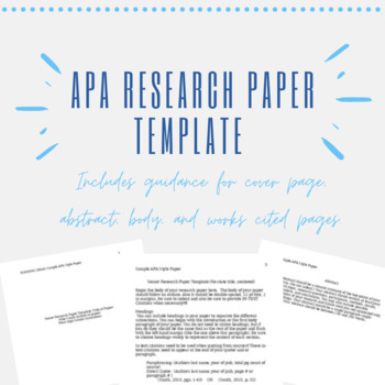 Preview of APA Research Paper Template