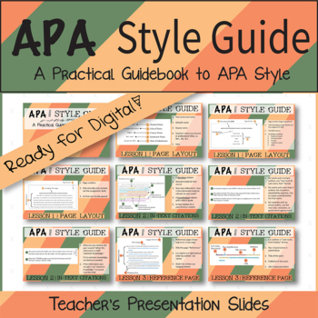 Preview of APA Style Guide - Teaching Presentation - Ready for Digital!