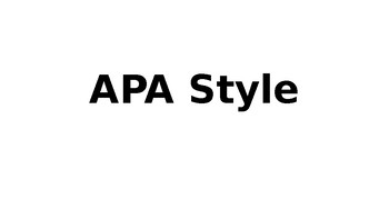 APA Style Quiz Powerpoint by daisy ho | Teachers Pay Teachers