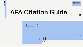 APA citation guide by Layla Ahmad | TPT
