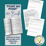 APES 2023 FRQs “Point No Point” Skill Drill Worksheets **BUNDLE**