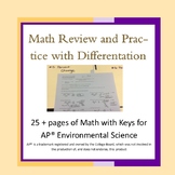 AP Environmental Science DIFFERENTIATED Math Review + Practice