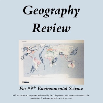 Preview of AP Environmental Science Geography Review-distance learning