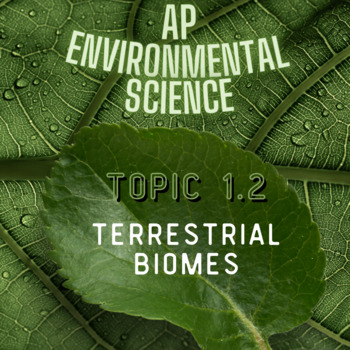 Preview of APES Topic 1.2: Terrestrial Biomes (Interactive Digital Slides)