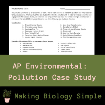 Preview of APES pollution case studies