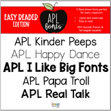 APL Fonts: Easy Reader Edition {Fan Favorites!}