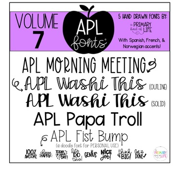 Preview of APL Fonts Volume Seven