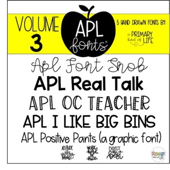Preview of APL Fonts Volume Three