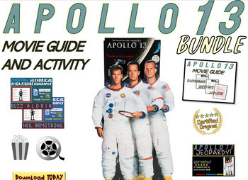 Preview of APOLLO 13 BUNDLE! Movie Guide, Games, Activities, and Bios for a Space Race Unit