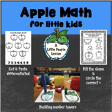 APPLE MATH ACTIVITIES FOR LITTLE KIDS: Hands-on & cut and 