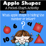 APPLE POCKET CHART ACTIVITY: Learning shapes, numbers and letters