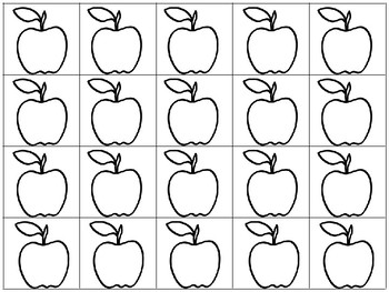 apple with lines template