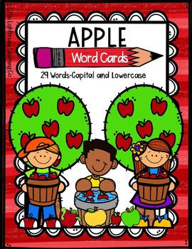 Preview of APPLE Word Cards {Capital & Lowercase}