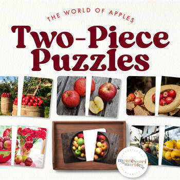 Preview of APPLES Complete the Pictures | Montessori Activity for Toddlers