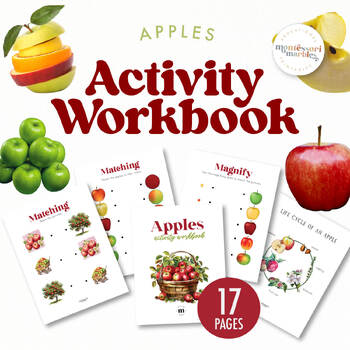 Preview of APPLES PRE-K Workbook | Fun Activities for Preschool | Back to School