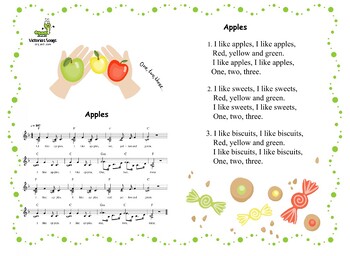 Preview of APPLES SONG: music scores and lyrics