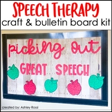 APPLES Speech Therapy Craft Template for Fall - Dice & Dot