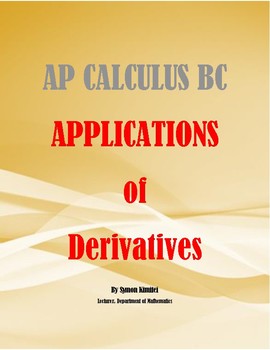 Preview of AP CALCULUS AB - APPLICATIONS OF DERIVATIVES: OPTIMIZATION