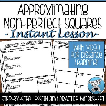 Preview of APPROXIMATING NON-PERFECT SQUARES GUIDED NOTES AND PRACTICE