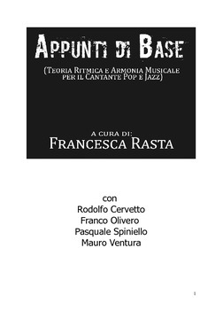 Preview of APPUNTI DI BASE DI FRANCESCA RASTA