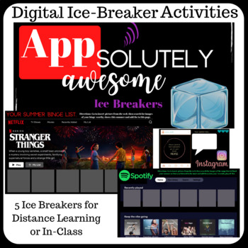 Preview of APPsolutely Awesome! Digital Ice-Breakers for Distance Learning or In-Class