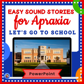Preview of APRAXIA OF SPEECH - CAS - Back to School Story with Simple Syllable Shapes - PPT
