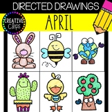 APRIL Directed Drawings {Made by Creative Clips Clipart}