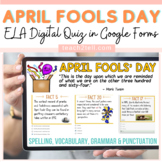 April Fools Day Activities | ELA Review Reading Grammar Te