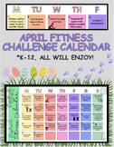 APRIL Fitness Challenge Calendar!!