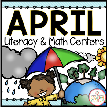 Preview of APRIL LITERACY CENTERS AND MATH CENTERS