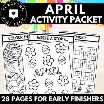 Preview of APRIL Morning Work | Early Finisher Independent Activity Packet | Fast Finishers