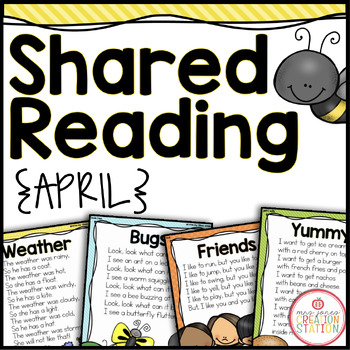 Preview of APRIL SHARED READING {SIGHT WORD POEMS}