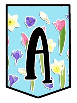 Preview of APRIL SHOWERS BRING MAY FLOWERS! Spring Bulletin Board Letters, Banner