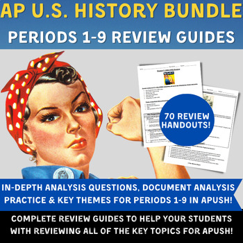 Preview of APUSH - Ultimate AP US History Exam Review BUNDLE (Periods 1-9) - Exam Prep