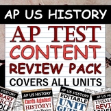 APUSH / AP US History - AP Test Review Content Pack - All Units