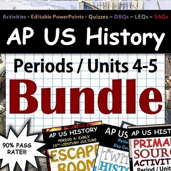 Preview of APUSH / AP US History - Complete Periods 4-5 / Units 4-5 Pack - Google Drive