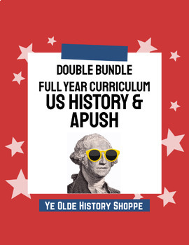 Preview of APUSH + US History Double Full Year Curriculum Bundle