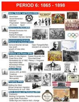 Preview of APUSH COMPLETE Period 6 PPT Bundle (+FULL LA Literacy Test WITH FULL ANSWER KEY)