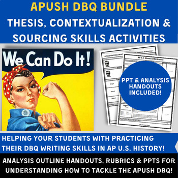 Preview of APUSH DBQ- The Ultimate Guide for Context, Thesis, Sourcing & DBQ Corrections!