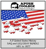 APUSH SAQ and LEQ  Bundle [1491 to 1877]