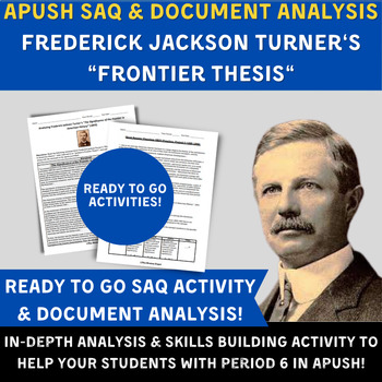 turner thesis apush quizlet