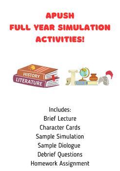 Preview of APUSH Full Year Simulation Bundles